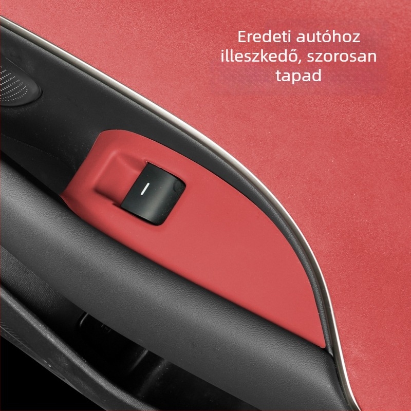 Xiaomi SU7 ablakemelő panelhez szilikon pad, ajtókapcsoló gomb, autó belső matrica
