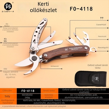 FO-4118 Összecsukható kültéri kertészolló – többfunkciós metszés, kézi használat