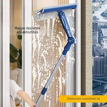 Kézi üvegtisztító eszköz – egyoldalas törlőfelület, műanyag, autóhasználatra