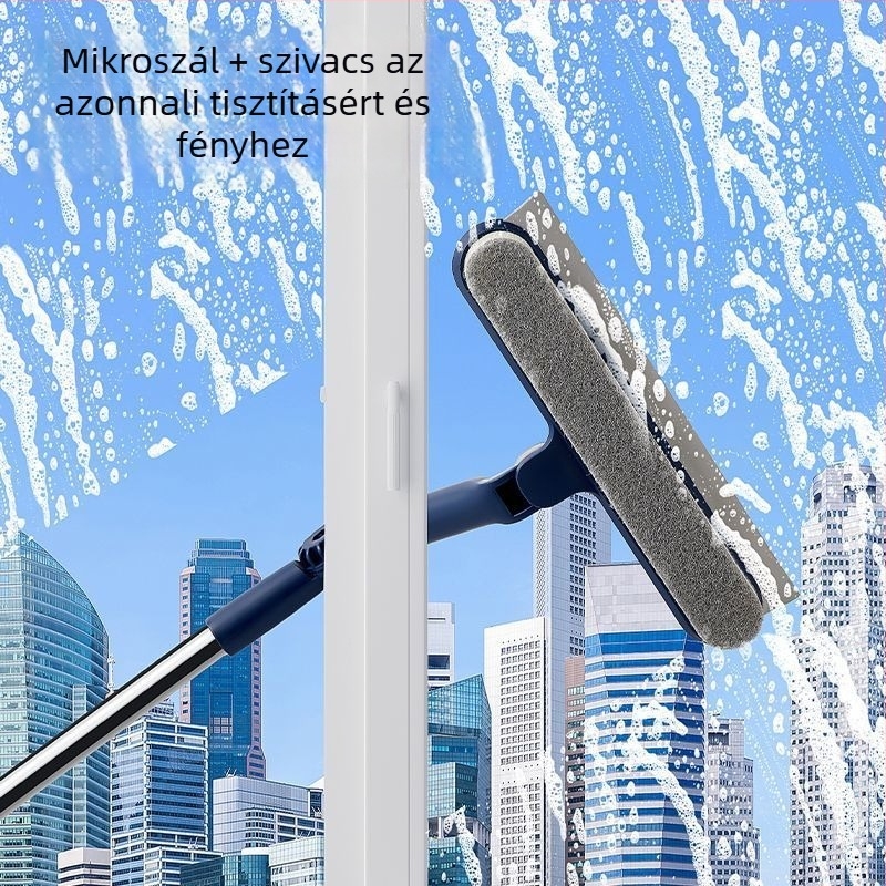 Kézi üvegtisztító eszköz – egyoldalas törlőfelület, műanyag, autóhasználatra