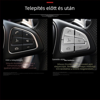 Mercedes-Benz volángomb matricája: C-osztály, E-osztály, GLA, CLA, GLE, GLC260, C200L | Anyag: ABS | Márka: Yude Chi | Nem testreszabható