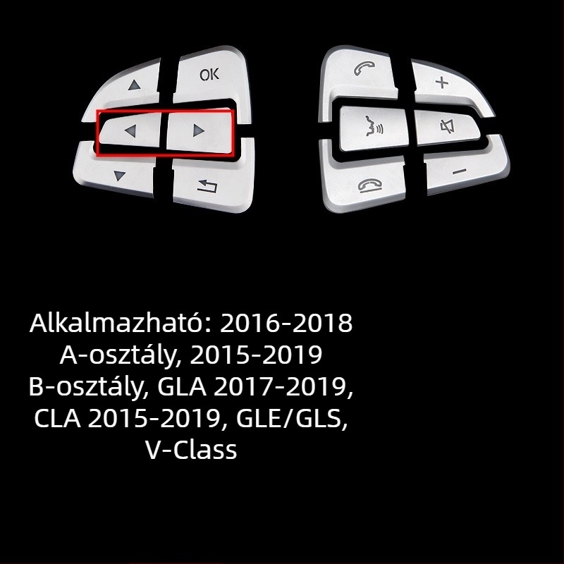 Mercedes-Benz volángomb matricája: C-osztály, E-osztály, GLA, CLA, GLE, GLC260, C200L | Anyag: ABS | Márka: Yude Chi | Nem testreszabható