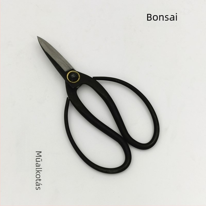 Tomokawa bonsai metszőolló – teljes acélból kovácsolt, test 50# acél, markolat szénacél, súly 200 g