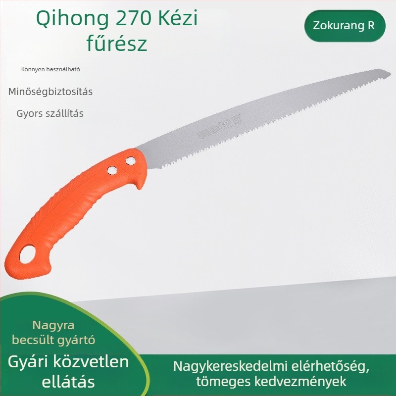 Qihong SK5 acél kerti metszőfűrész gumírozott fogantyúval gyümölcsfákhoz