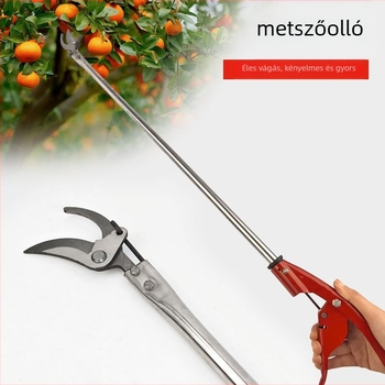 Hosszított kertészeti gyümölcsszedő olló, olló gyümölcsfa ágakhoz, citrusfélék szedéséhez, 1 m-es magasságú ágakhoz, gyümölcsgyűjtő