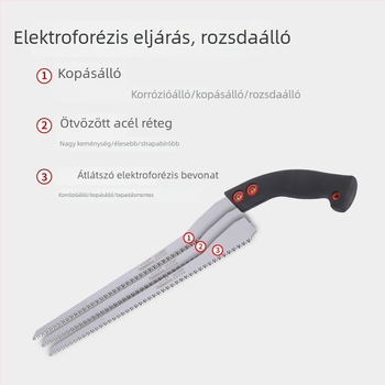 Kézzel készített kerti metszőfűrész gyümölcsfákhoz és faipari munkákhoz, SK5 acél pengével, Phoenix Tail dizájn