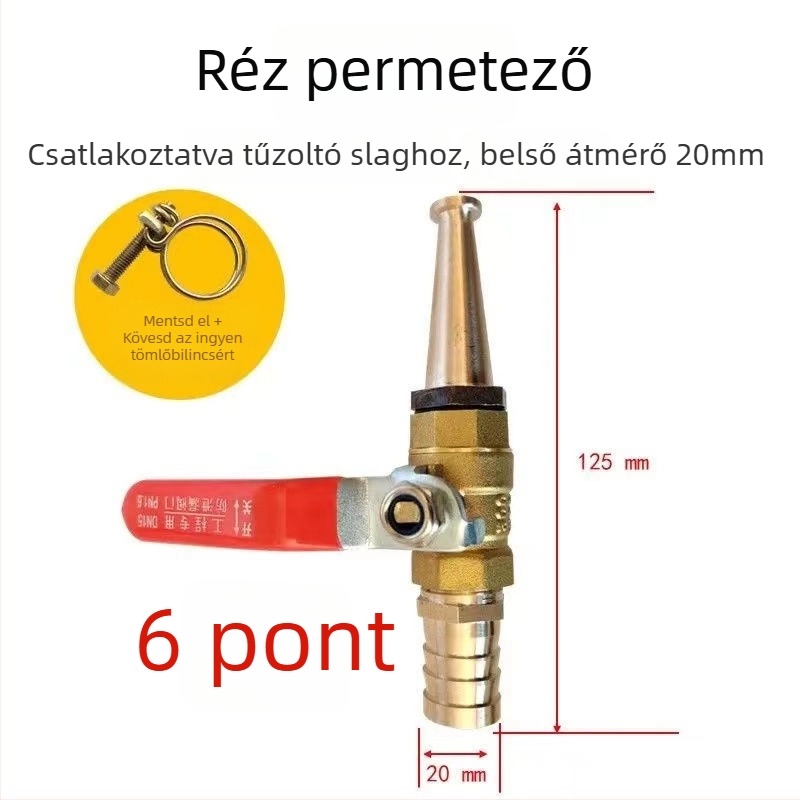 Nagy nyomású vízpisztoly sertésólak és farmok tisztítására — réztestű, multifunkcionális a sertés- és autómosáshoz