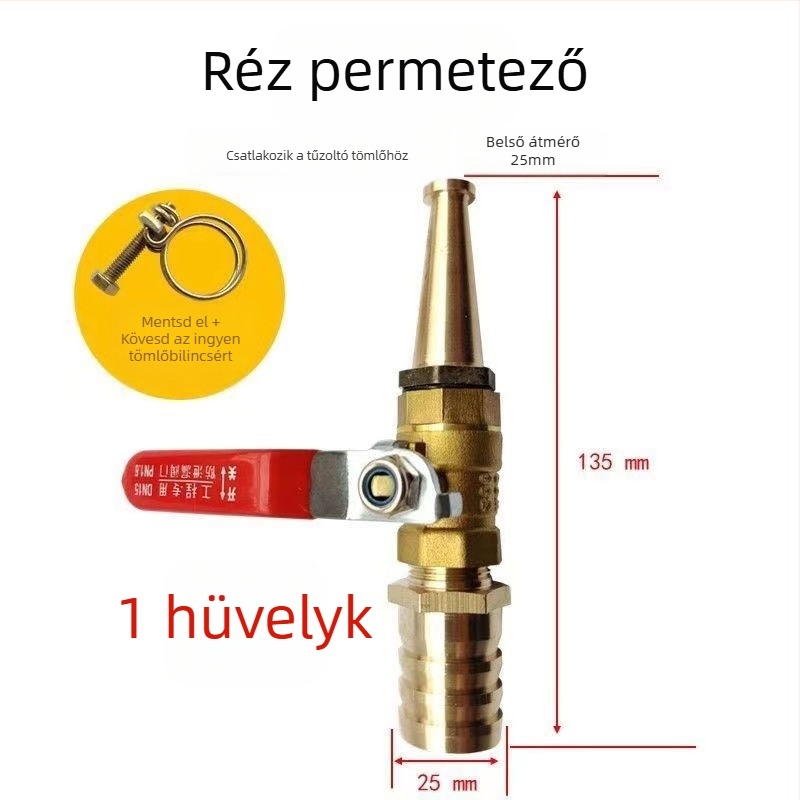 Nagy nyomású vízpisztoly sertésólak és farmok tisztítására — réztestű, multifunkcionális a sertés- és autómosáshoz