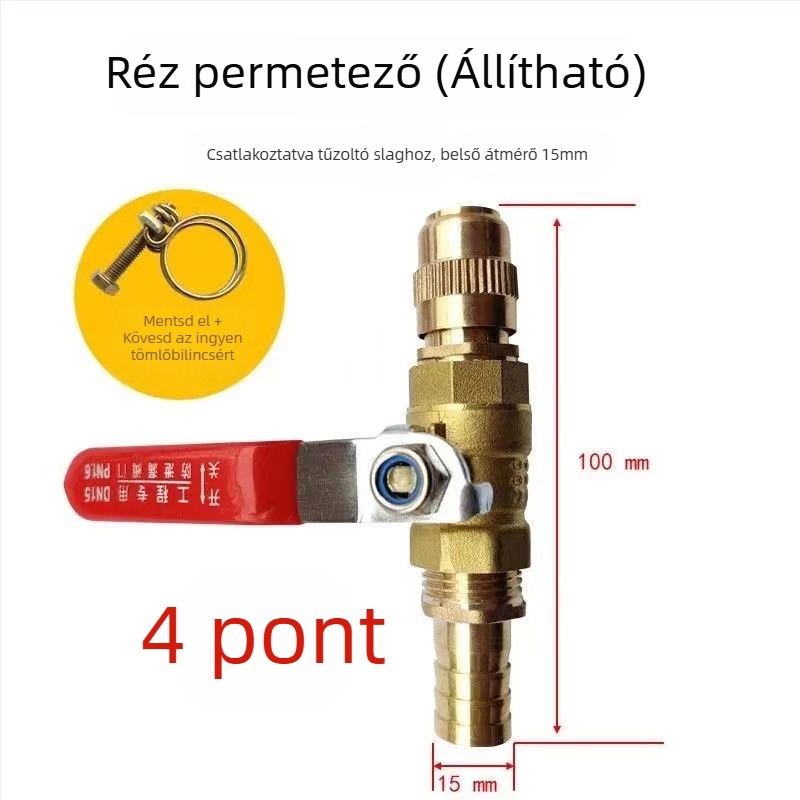Nagy nyomású vízpisztoly sertésólak és farmok tisztítására — réztestű, multifunkcionális a sertés- és autómosáshoz