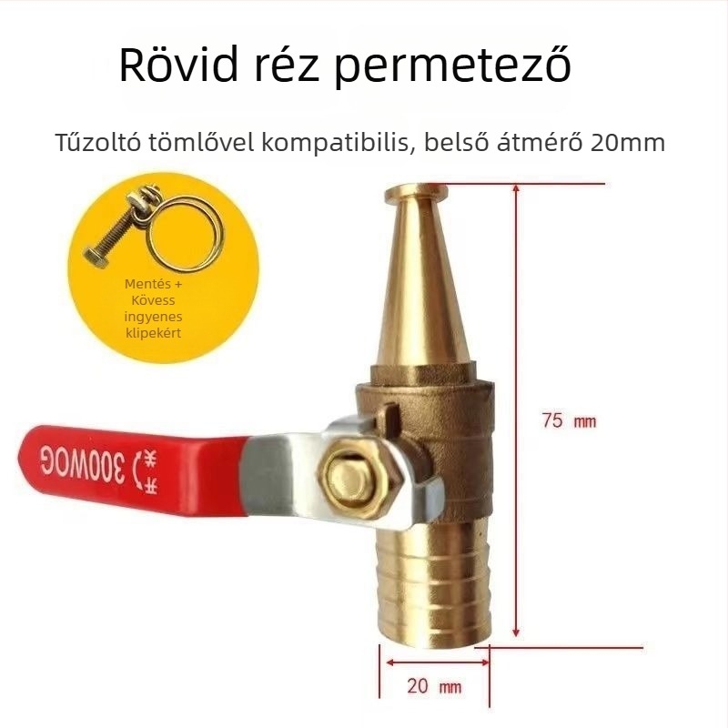 Nagy nyomású vízpisztoly sertésólak és farmok tisztítására — réztestű, multifunkcionális a sertés- és autómosáshoz
