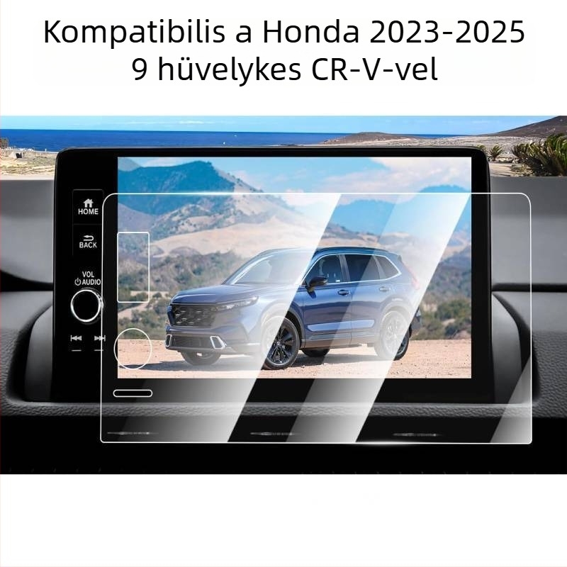 Maosen optics Edzett üveg autó GPS navigációs képernyővédő Honda CR-V 2023–2025, karcolásálló, kopásálló, ujjlenyomat-mentes