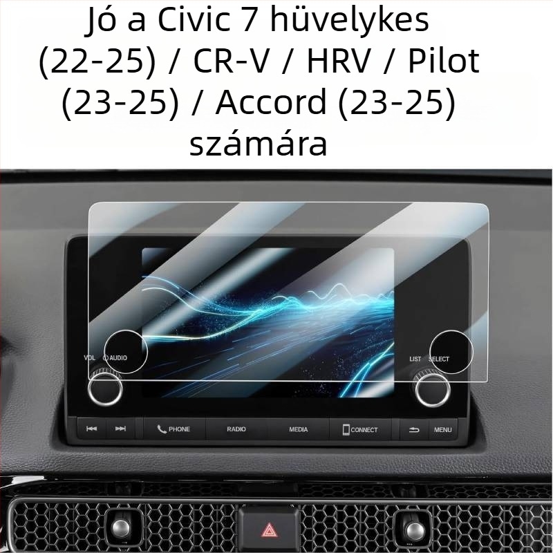 Maosen optics Edzett üveg autó GPS navigációs képernyővédő Honda CR-V 2023–2025, karcolásálló, kopásálló, ujjlenyomat-mentes