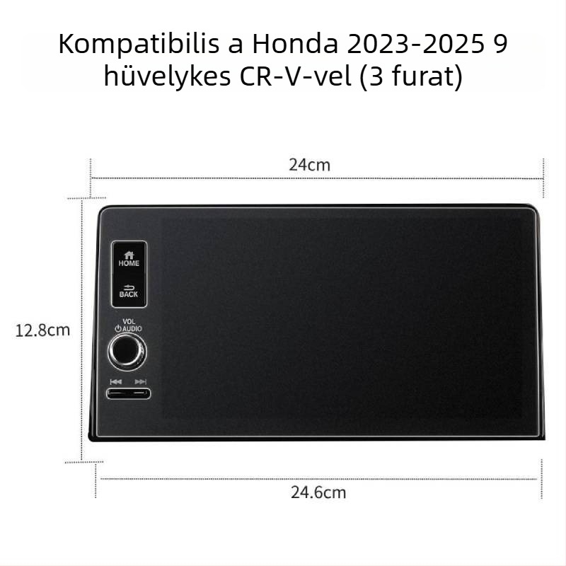 Maosen optics Edzett üveg autó GPS navigációs képernyővédő Honda CR-V 2023–2025, karcolásálló, kopásálló, ujjlenyomat-mentes