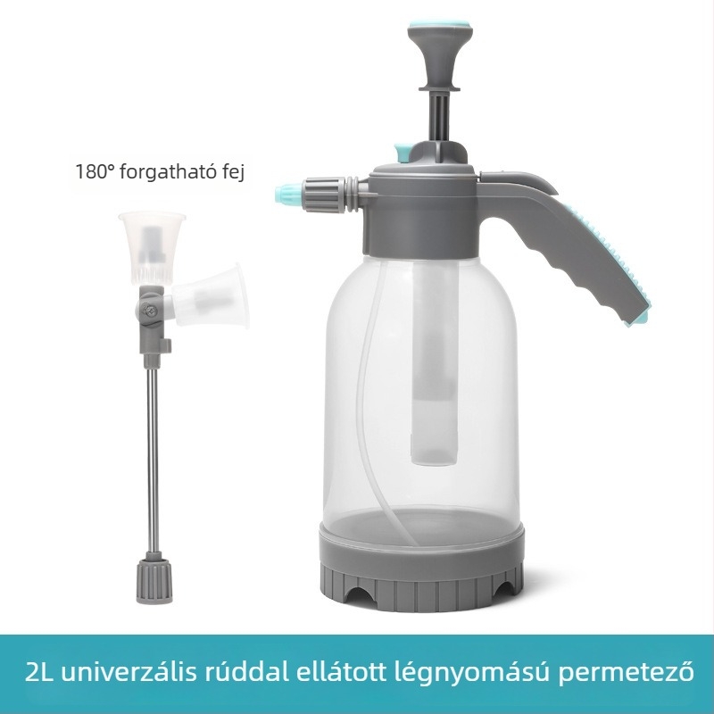 Műanyag Whale öntözőkanna finom permetezőfejjel és mérő pohárral