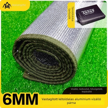 Soar kemping nedvességálló matrac kétoldalú alumínium fóliával, EVA anyagból; súly 350/550/700 g; modell Thickened aluminum film moisture-proof pad; 1–4 személyre