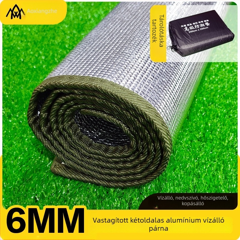 Soar kemping nedvességálló matrac kétoldalú alumínium fóliával, EVA anyagból; súly 350/550/700 g; modell Thickened aluminum film moisture-proof pad; 1–4 személyre