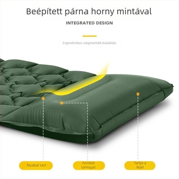 Felfújható alvó matrac kempingezéshez, nylon, egy személyre, csúszásmentes és nedvességálló