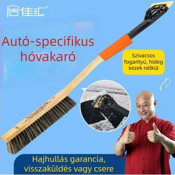 Autómosó ecset, keményfából készült nyéllel és puha sörtékkel