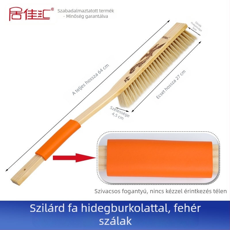 Autómosó ecset, keményfából készült nyéllel és puha sörtékkel