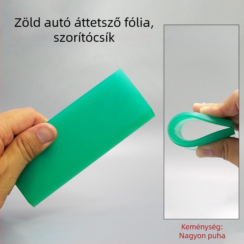 Autóüveg fólia telepítő eszköz tehenes gumisávval és kemény üvegkaparóval, KALETTE, 55 g