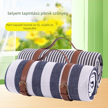 Akril kültéri piknik- és kempingmat, habréteg és vízálló PEVA bevonattal, Modell 018, Tömeg 760 g, több személy részére