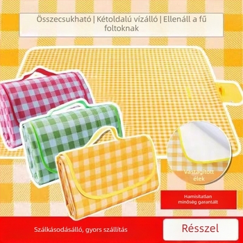 Kemping nedvességálló piknik matrac, csúszásmentes PE-pamut anyagból, 150 g, 1-6 fő számára