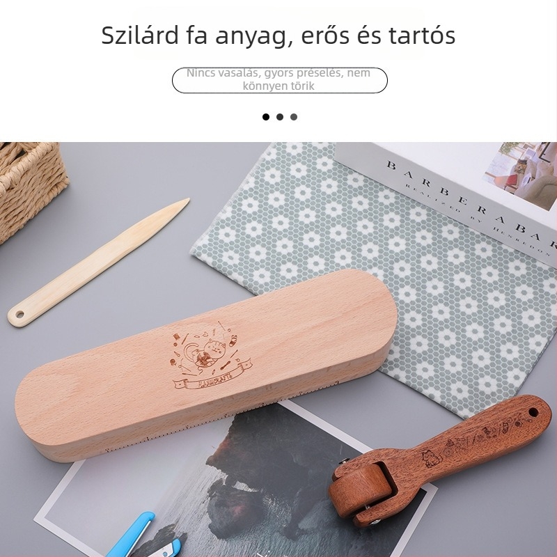 Fából készült présgörgő varráshoz – Yl márka, 384,2 g, aranyos stílus, otthoni DIY varráshoz