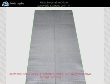 Soar Kétoldalas alumínium fóliás nedvességmentes kemping matrac, EVA anyag, 1000 g, modell AXZ-fcd200-100, 1 személyre
