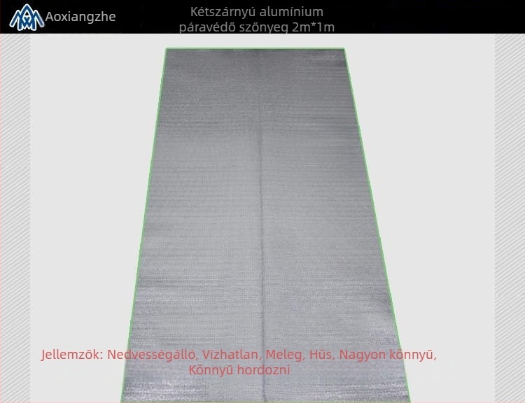 Soar Kétoldalas alumínium fóliás nedvességmentes kemping matrac, EVA anyag, 1000 g, modell AXZ-fcd200-100, 1 személyre
