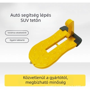 Alumínium ötvözetű autósegéd pedál SUV-hoz, ajtópedál kampóval és ablakbetörővel – általános kompatibilitás, automata váltó