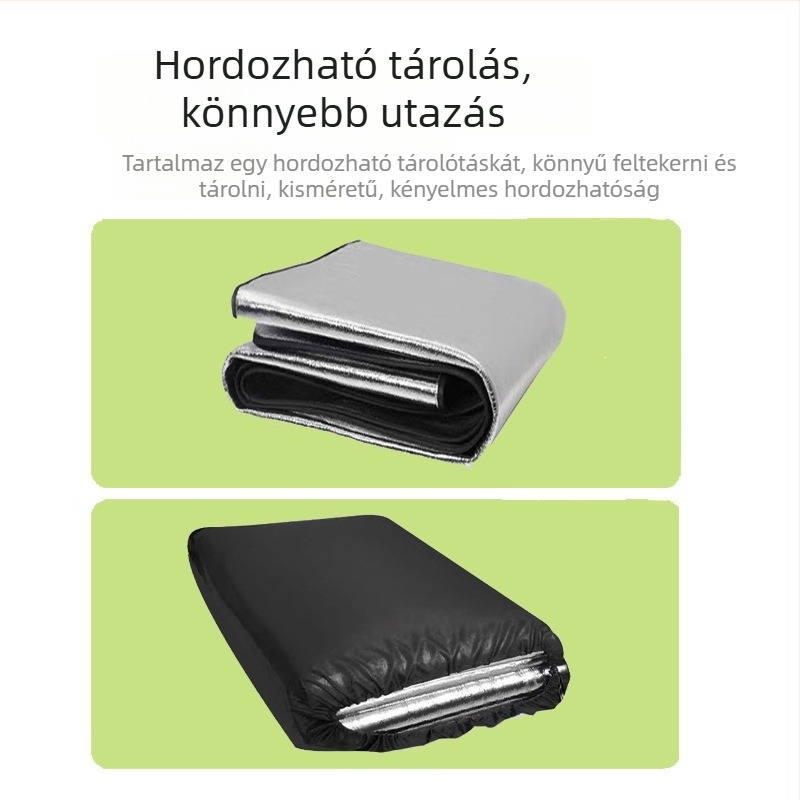 Gyöngyház pamutszál nedvességálló sátormat, alumíniumfóliával, kültéri kempinghez és otthoni/kollégiumi használatra, 350 g