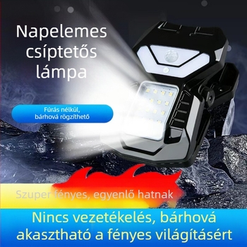 Kültéri napelemes klipszes mozgásérzékelős falikar kerthez, szív alakú kialakítással