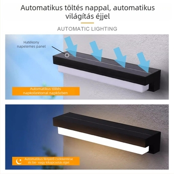 Napelemes kültéri falikar - LED-modul (IP54; 6V; 2-4W; Modell 1021)