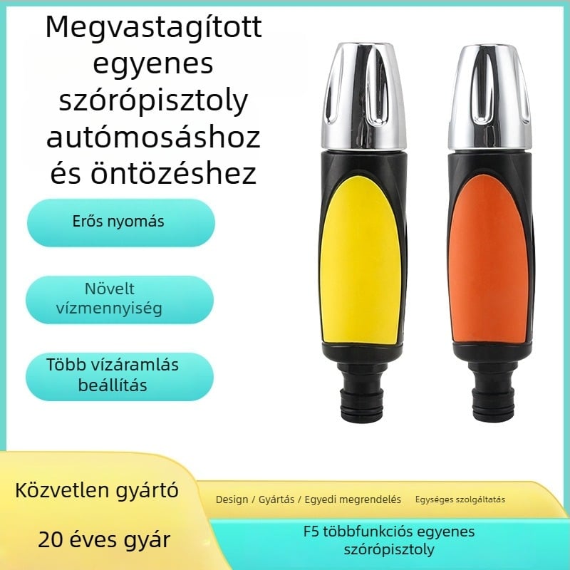 Tiger Knight nagynyomású permetezőpisztoly, fej és markolat műanyagból | sugárzási távolság 8 | alkalmas autómosásra és virágok, zöldségek öntözésére