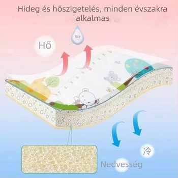 Hordozható, összecsukható alvó matrac iroda szünetre, nyári hűsítő padlóra alváshoz, 1–2 személyre, vastag