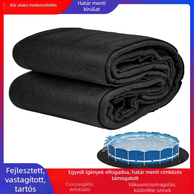 Megvastított körmedence-bélés, ellenálló a perforációval szemben, nedvességvédő filc alátét