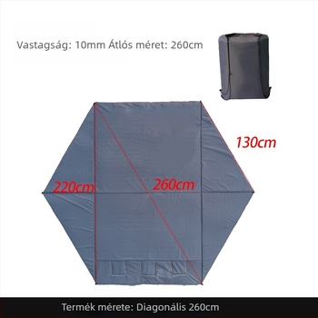 Téli jéghez való horgász matrac — összecsukható, nedvességálló, csúszásmentes, szigetelt, 210D Oxford anyagból, kempingezéshez és horgászathoz