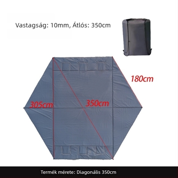 Téli jéghez való horgász matrac — összecsukható, nedvességálló, csúszásmentes, szigetelt, 210D Oxford anyagból, kempingezéshez és horgászathoz