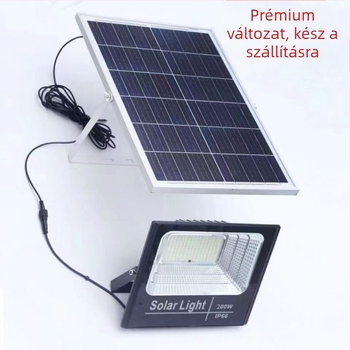 Napelemes kültéri udvari világítás, IP67, SMD 2835, 300W+, 36V alatt, 16–24 órás működési idő