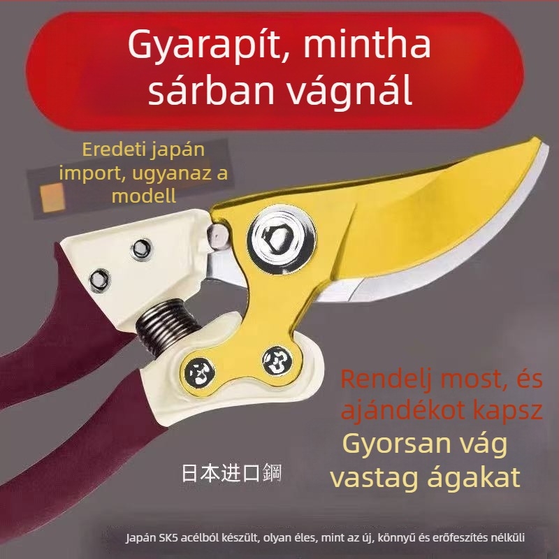Vastag ágak metszőolló – erős kerti olló gyümölcsfákhoz és növényekhez