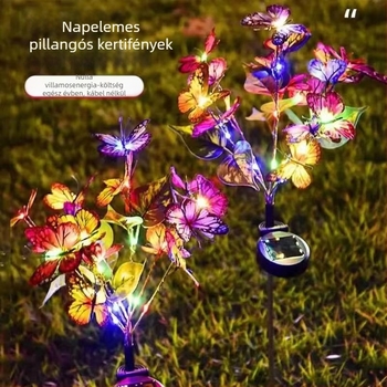 Napelemes tájvilágítás rozsdamentes acélszerkezettel, LED világítás, talajra rögzíthető állvány, kültéri használatra, IP55, napenergia (minta 15466, testreszabható)