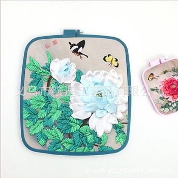 ABS négyzet alakú varrókeret keresztszemeshez – készlet, új kínai stílus