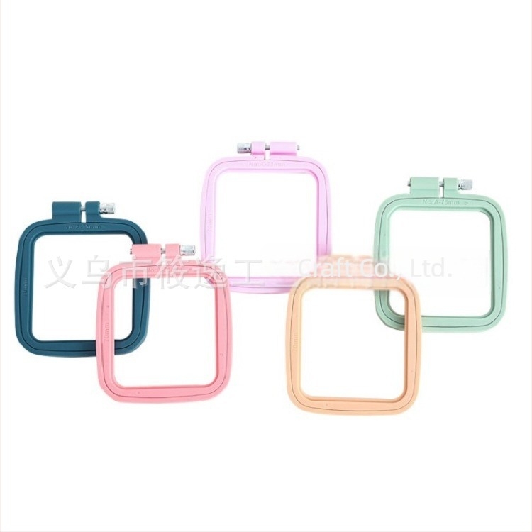 ABS négyzet alakú varrókeret keresztszemeshez – készlet, új kínai stílus