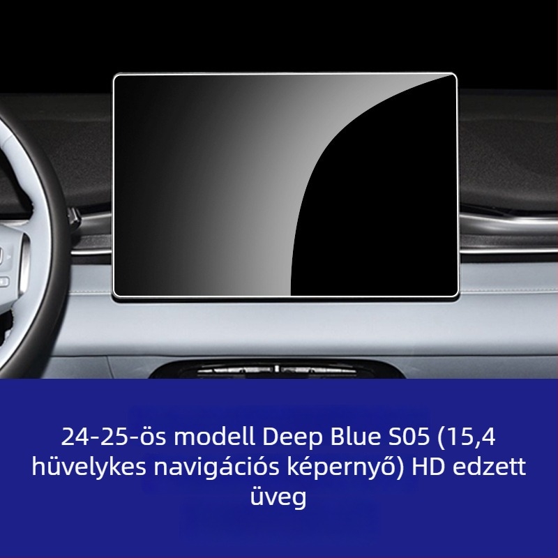 Edzett üveg védőfólia a Changan Deep Blue S05 navigációs képernyőjéhez és a központi konzolhoz