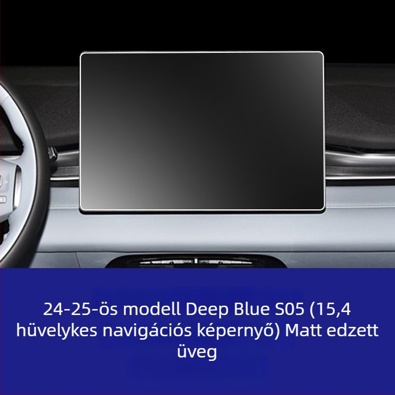 Edzett üveg védőfólia a Changan Deep Blue S05 navigációs képernyőjéhez és a központi konzolhoz