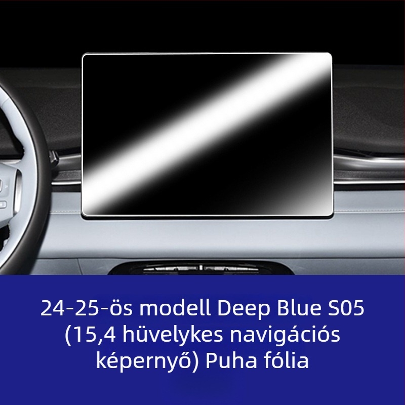 Edzett üveg védőfólia a Changan Deep Blue S05 navigációs képernyőjéhez és a központi konzolhoz