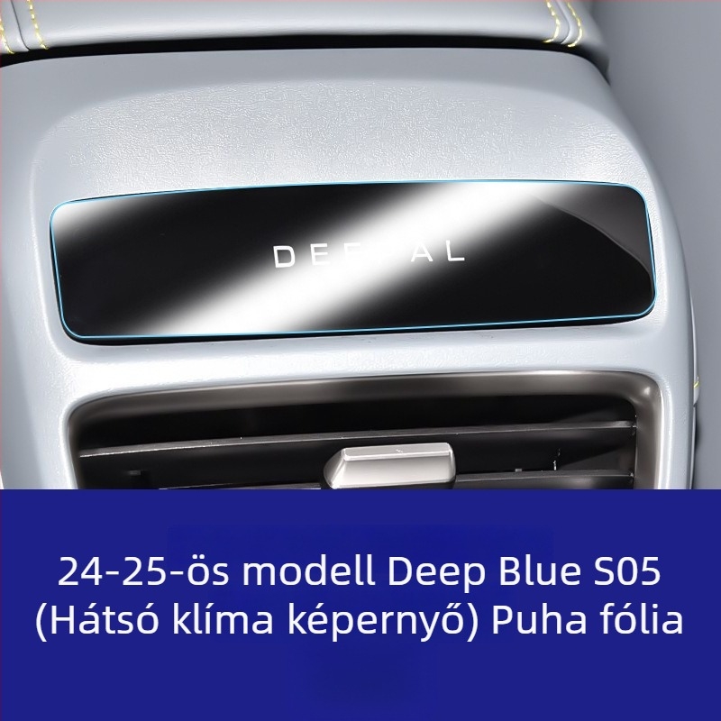 Edzett üveg védőfólia a Changan Deep Blue S05 navigációs képernyőjéhez és a központi konzolhoz