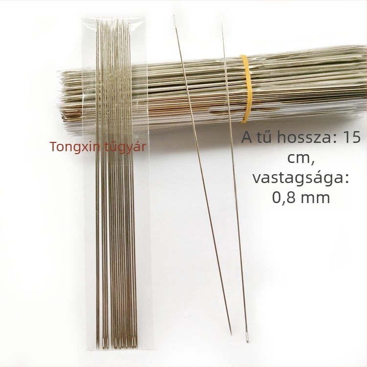 Hímző gyöngyfűző tű DIY ékszerekhez, vékony és hosszú