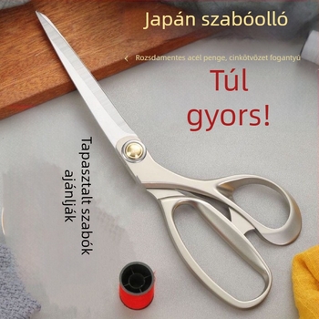 Ötvözött szabóolló a textilek vágására és varrására, rozsdamentes acél, többfunkciós vágás ruhához, bőrhöz és papírhoz