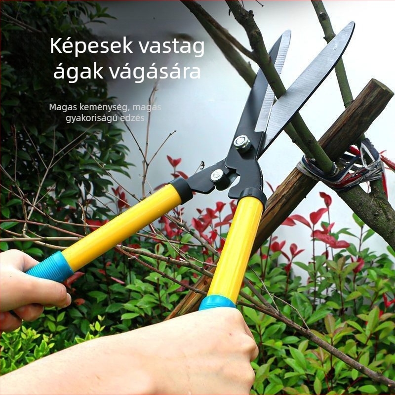 Kertészeti metszőolló vastag ágakhoz és gyümölcsfákhoz – erőteljes, ideális a gyepre és a virágoskertbe